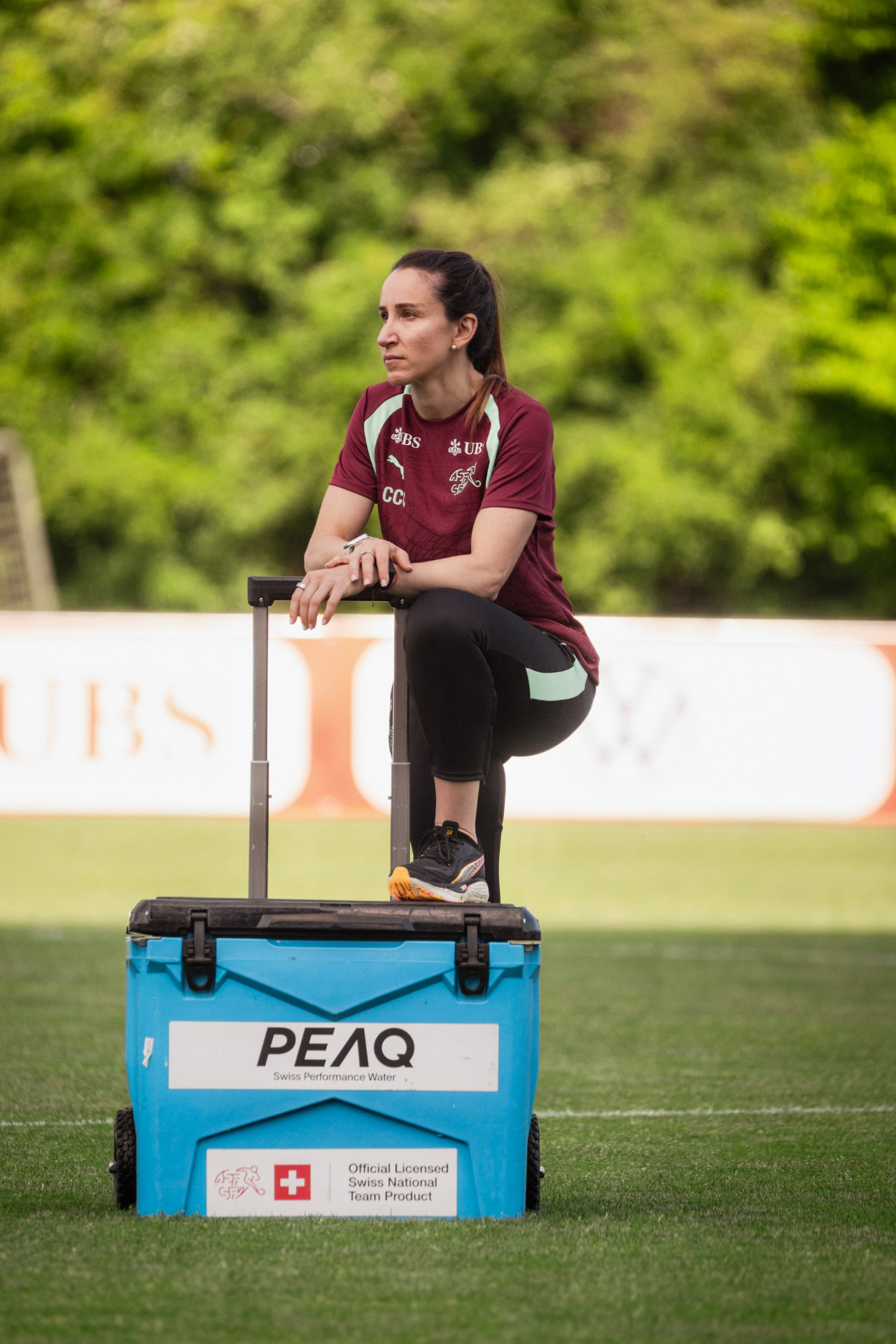 Retrato en el campo de entrenamiento